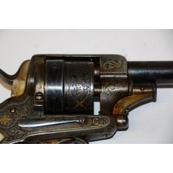 Francotte Luksus revolver - Gave til en dansk kontrolofficer