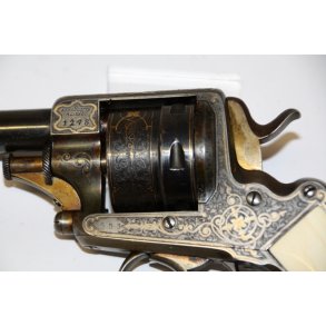 Francotte Luksus revolver - Gave til en dansk kontrolofficer