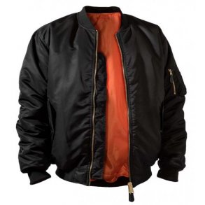 Pilotjakke US MA1 sort ny