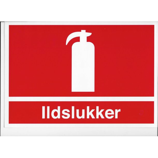 Skilt : ildslukker