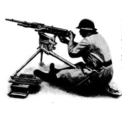 France: Hotchkiss machine gun Mle 14 - feed strip f. 24 cartridges