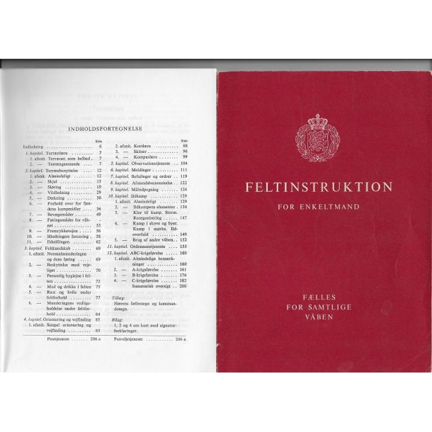 FELTINSTRUKTION FOR ENKELTMAND - Flles for samtlige vben, 1959