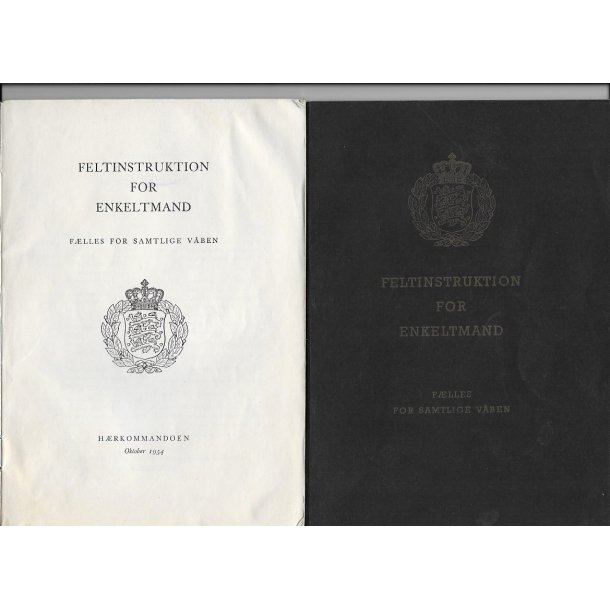 FELTINSTRUKTION FOR ENKELTMAND - Flles for samtlige vben, 1954