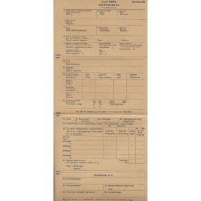 Denmark : Field Medical Card