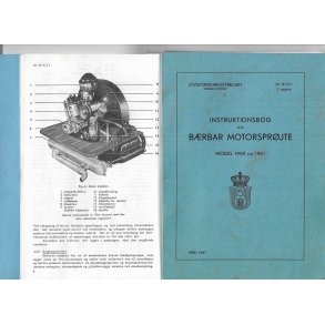 Instruktionsbog for brbar motorsprjte model 1959 og 1961