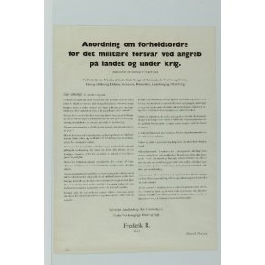 Plakat 'Anordning om forholdsordre' fra 1952 - 2. sortering