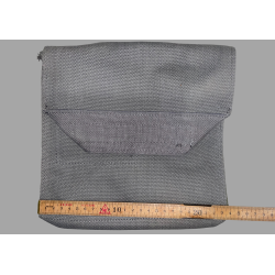 Gr skuldertaske i kraftig lrred - ex. CF.