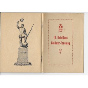 Danmark: Sangbog for 16. Bataillons Soldater-Forening fra 1919