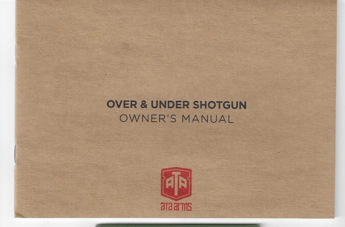 ATA arms over & under shotgun - Instruction manuals f. weapons ...