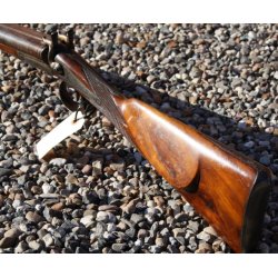 Old side by side pin-fire shotgun