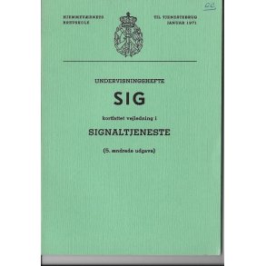 Hjemmevrnets Brevskole: Signaltjeneste, 1971, 20x15 cm. 91 sider
