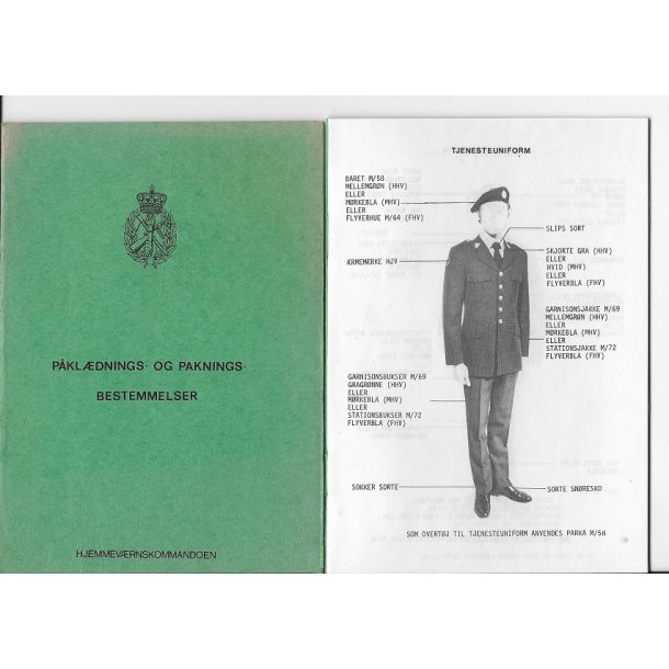 Hjemmevrnskommandoen: Pkldnings- og pakningsbestemmelser