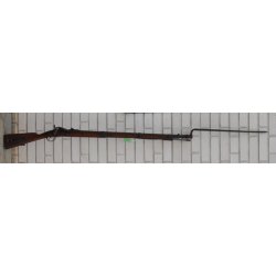Danish changed pillarbreech rifle model 1848-62 with matching number bayonet