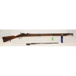 Danish changed pillarbreech rifle model 1848-62 with matching number bayonet