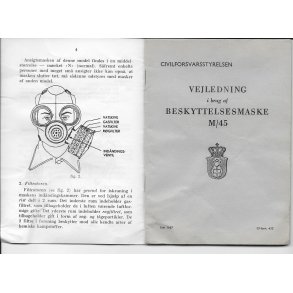 Instructions f. danish gasmask M/45.