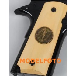 Gedenk-Griffmedaille f�r Colt 45 U.S.M.C. Marine Corps, 1917, Erster Weltkrieg, 1911