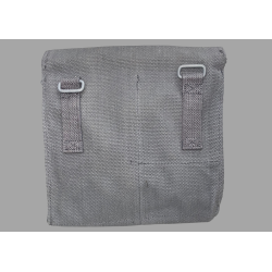 Gr skuldertaske i kraftig lrred - ex. CF.