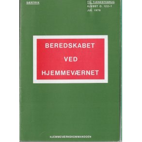 Srtryk. Beredskabet Ved Hjemmevrnet 1976, 20x15 cm. 8 sider
