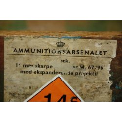 Dnemark : Munitionskiste f. 11 mm Remington Patronen