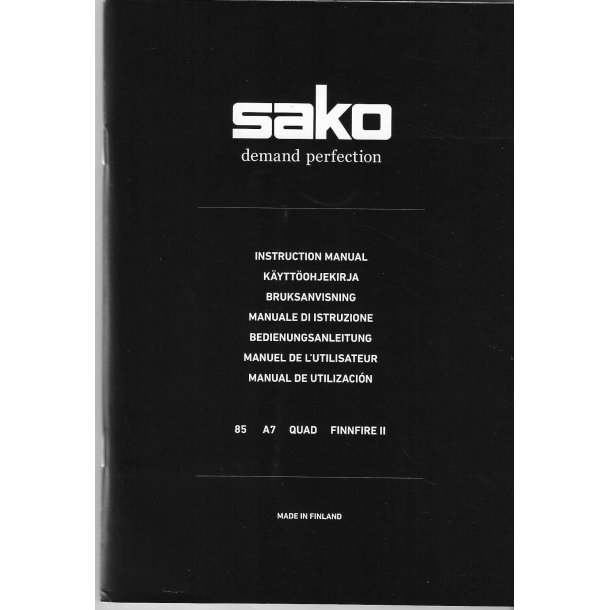 SAKO 85, A7, QUAD, Finnfire II