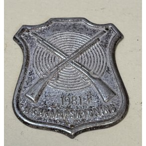N�rkampskydning, m�rke fra 1981 - 38 x 30 mm