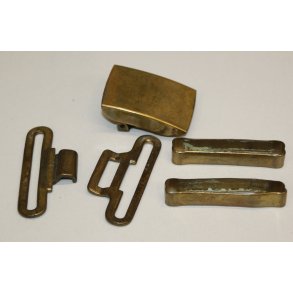 Beslag i messing til livrem
