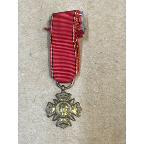 Belgien : Miniature King Albert I Veterans� Medal (or Cross)