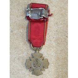 Belgien : Miniature King Albert I Veterans� Medal (or Cross)
