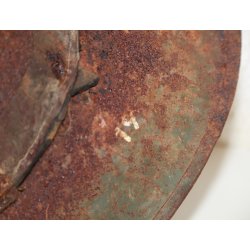 Dnemark : Stahlhelm Modell 1923-41 von der Wiederstandsbewegung in Aarhus