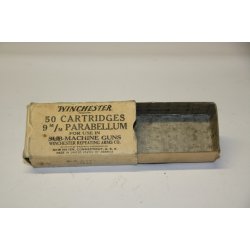 Ammunitionsske "Winchester" 50 cartridges 9mm parabellum