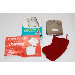 Vintage "PEACOCK" pocket warmer - made in Japan