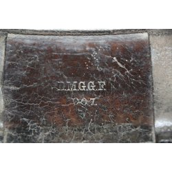 Patronentasche in schwarze Leder