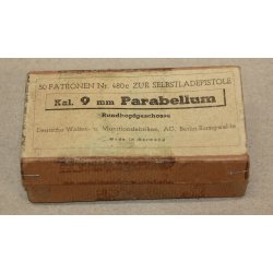 Deutschland : DWM 50 Patronen Nr. 480c zur Selbstladepistole Kal. 9 mm Parabellum - Leere Box