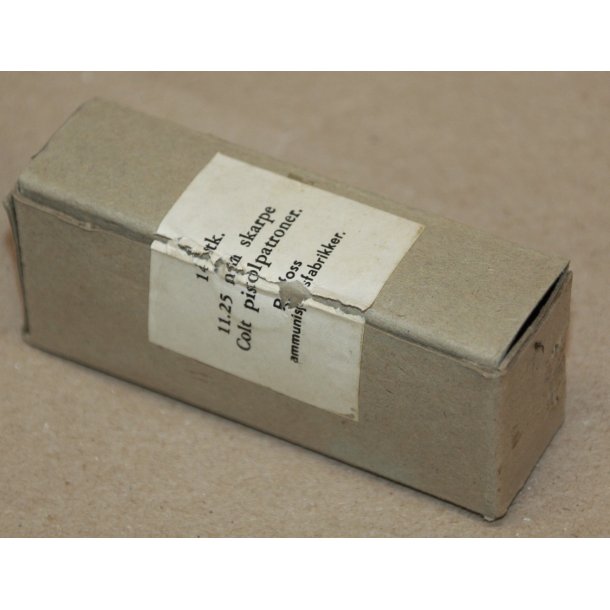 Norwegen : Raufoss 14 stk 11.25 mm skarpe Colt pistolpatroner