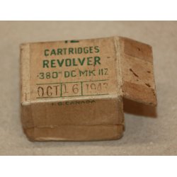 2. VK Kanada : 12 cartridges Revolver .380" DC MK 11Z - Leere Box