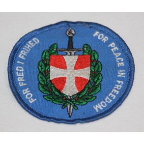 FOR FRED I FRIHED - FOR PEACE IN FREEDOM - stof badge