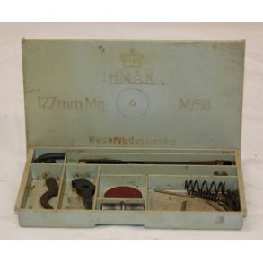 Tungt maskingev�r M/50 - Reservedels�ske med indhold