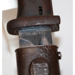 Tysk bajonet  model 84-98, nummerens