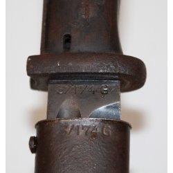 Tysk bajonet  model 84-98, nummerens