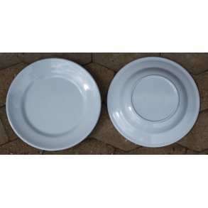 Plate, plastic, light blue  25 cm.