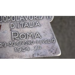 Italien : Mussolini : Silbermedaille Nationale Meisterschaften in Atletik 1934