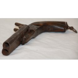 Dobbellbet Pinfirepistol kaliber ca. 9-10 mm.