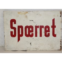 "SPRRET" metal skilt - w.w.2