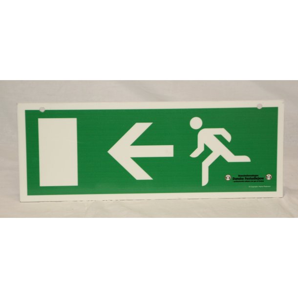 Skilt : Udgang - Venstre