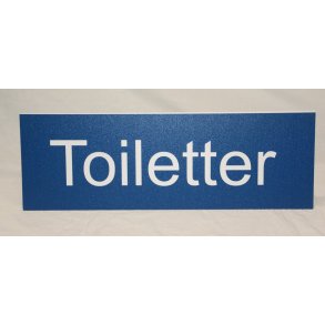 Skilt : Toiletter