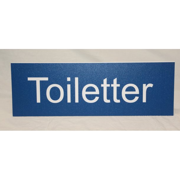 Skilt : Toiletter