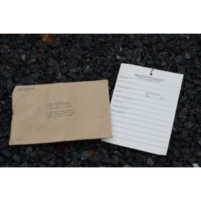 Civilforsvar : Skadeskort - kuvert med 15 stk. fra 1983