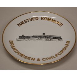 Erindringsplatte - Nstved  Kommune Brandvsen &amp; Civilforsvar