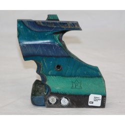 Walther blue/green laminated grip size M - used