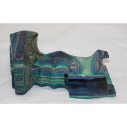 Walther blue/green laminated grip size M - used